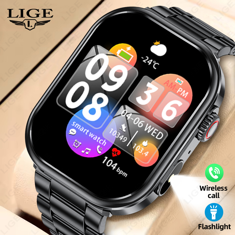 Smartwatch Health Watches For Men - ساعة ذكية LIGE للرجال 2026 بشاشة