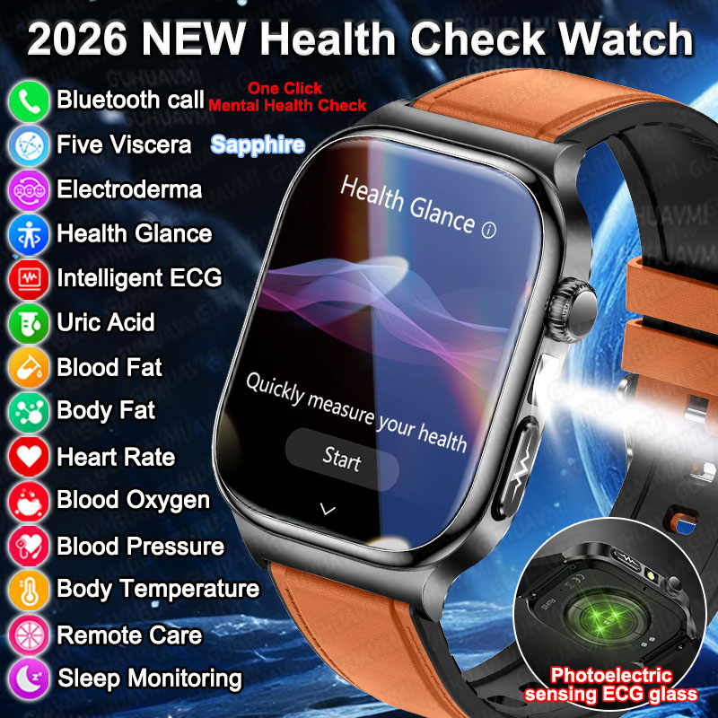 Smartwatch Health Watches For Men - ساعة ذكية جديدة 2026 للتشخيص الدقيق