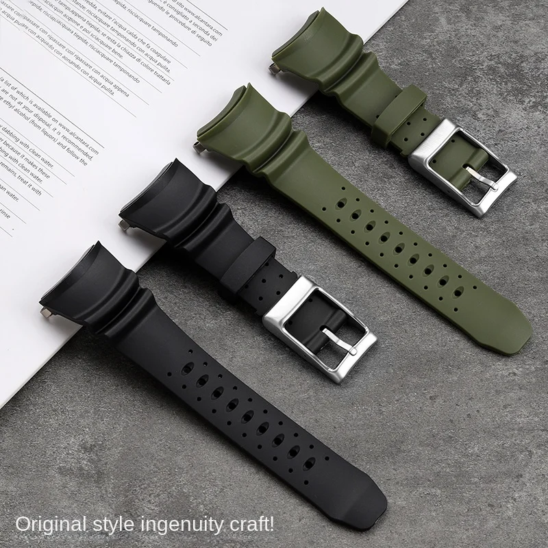 Citizen Watch Promaster - حزام مطاطي منحني لساعة سيتيزن بروماستر
