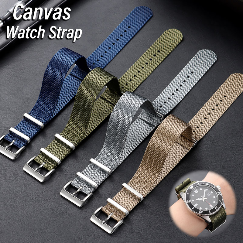Seiko Watches Smartwatch - حزام ساعة من القماش والنايلون مقاس