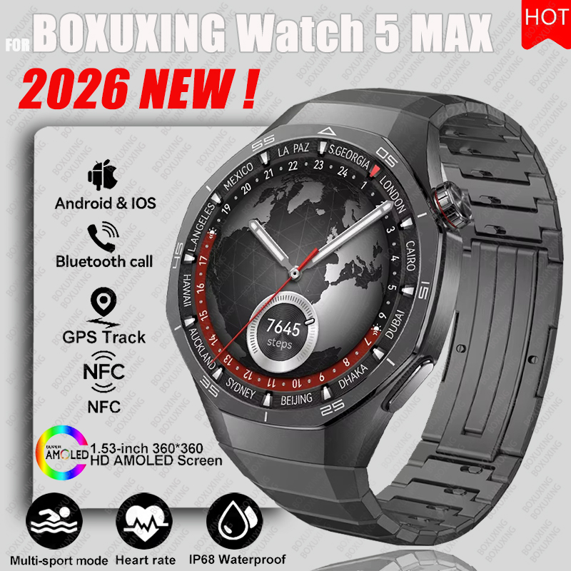 Smartwatch Health Watches For Women - 2026 جديد ساعة BOXUXING 5 ماكس