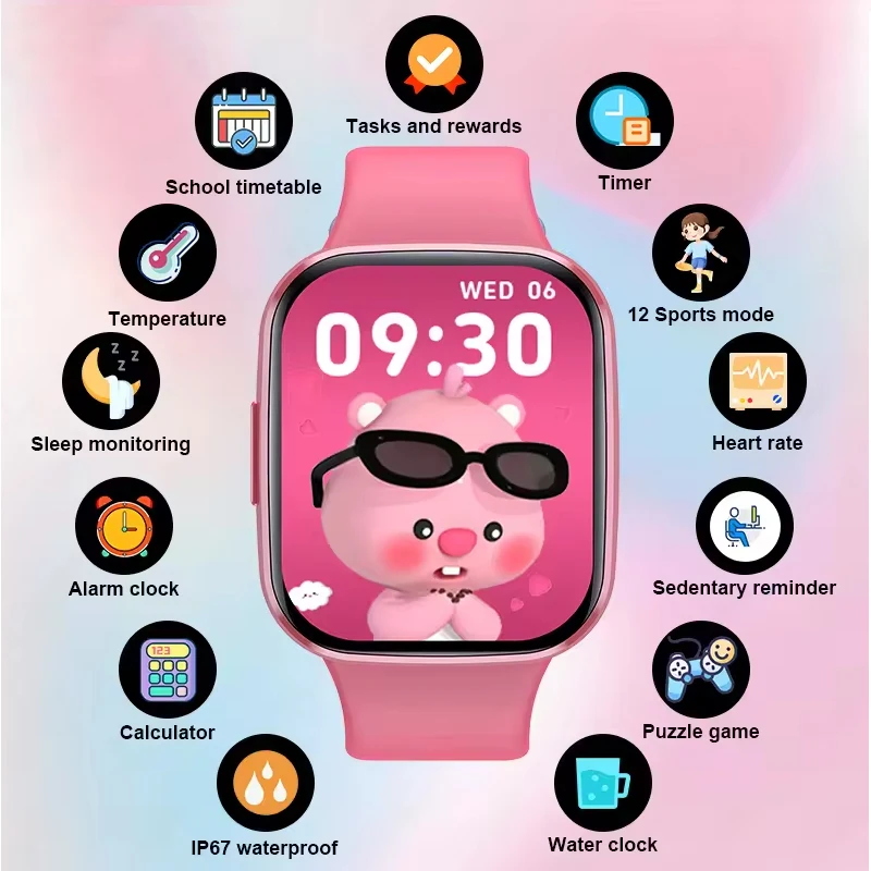 ساعات ذكية للطلاب للأطفال الأو - مراجعة Smartwatch Watches Birthday Gift For Boys وسعره