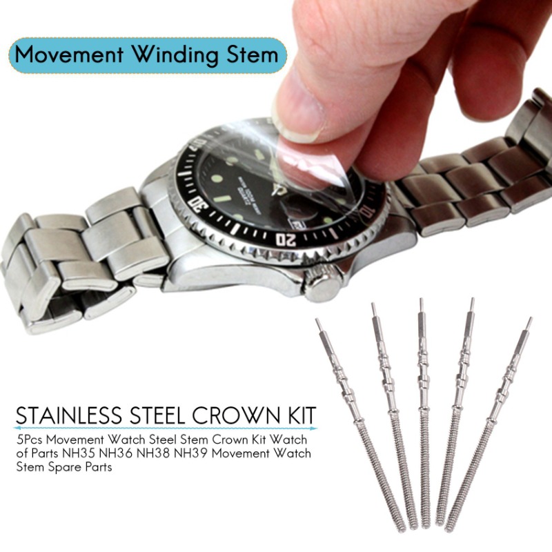ساعة الحركة مجموعة تاج الساق ا - مراجعة Watch Crown Stem وسعره