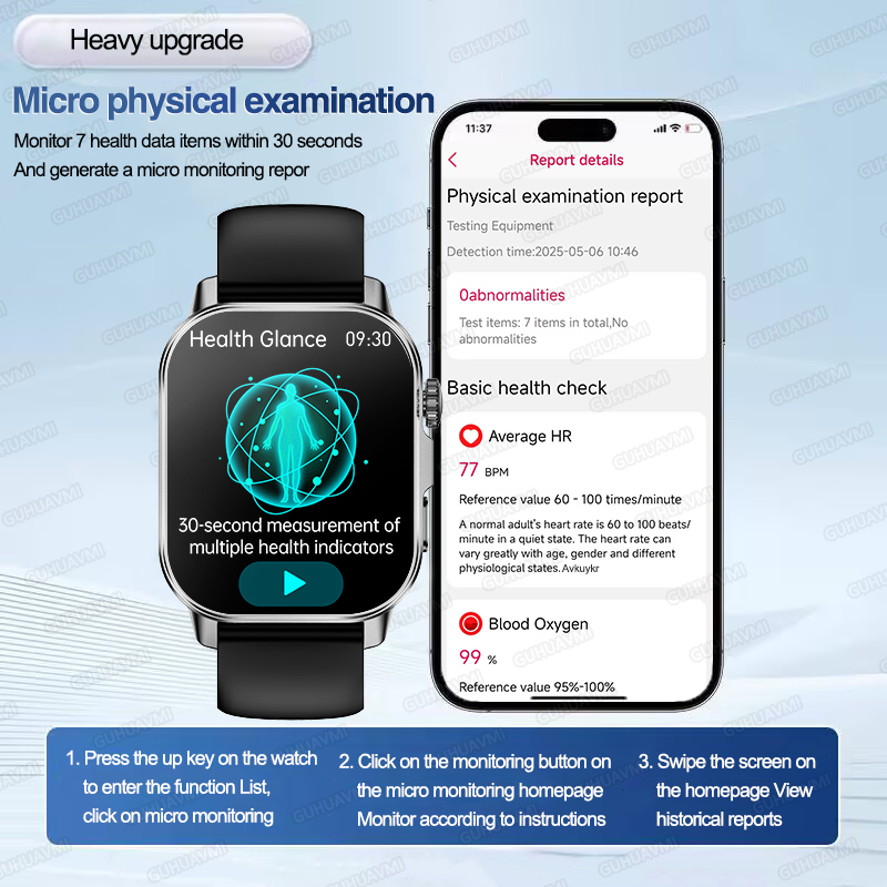 ساعة ذكية جديدة للتمريض للرجال - مراجعة Smartwatch Health Watches For Men وسعره
