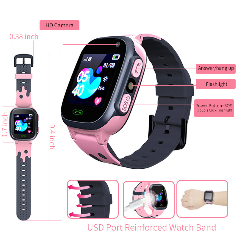 ساعة ذكية للأطفال مقاومة للماء - مراجعة Smartwatch Digital Watches For Kid Boy With Alarm وسعره