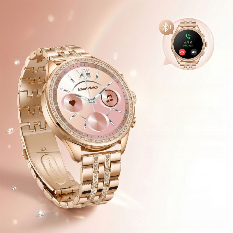 توريد حصري عبر الحدود لساعة GE - مراجعة Smartwatch Health Watches For Women وسعره