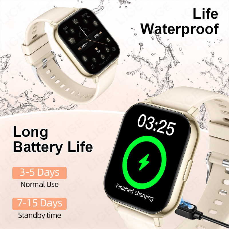 ساعة ذكية جديدة من LIGE بشاشة  - مراجعة Smartwatch Health Watches For Women وسعره
