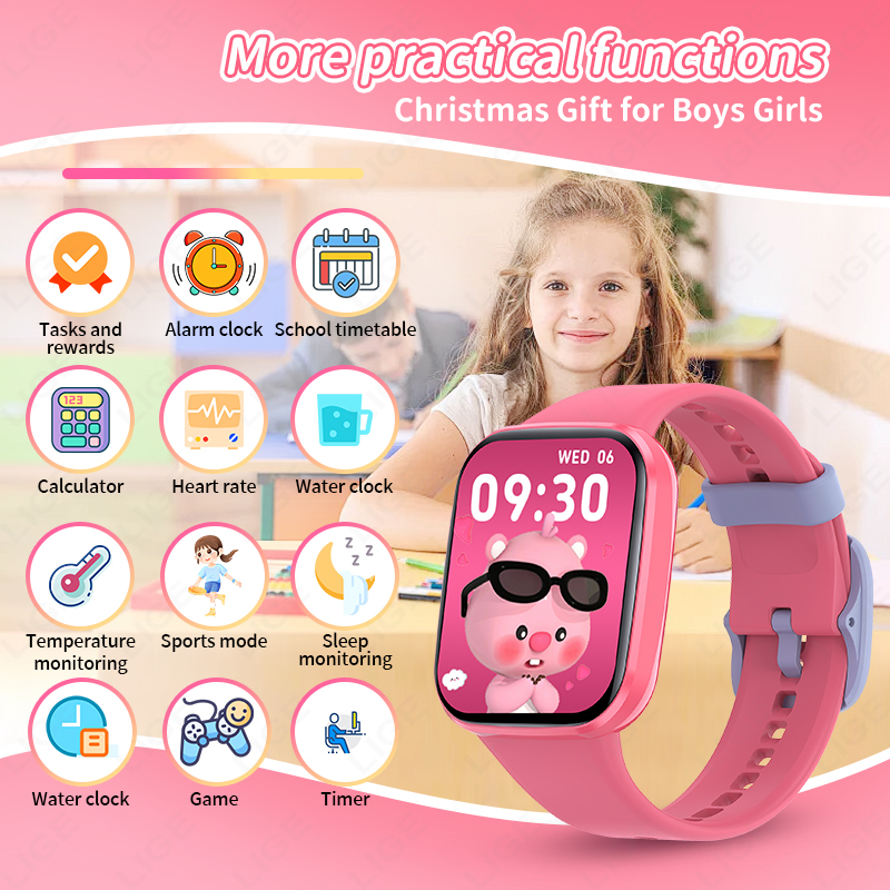 ساعة ذكية جديدة للأطفال الأولا - مراجعة Smartwatch Watches Birthday Gift For Boys وسعره