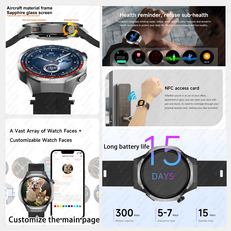 2026 جديد ساعة BOXUXING 5 ماكس - مراجعة Smartwatch Health Watches For Women وسعره